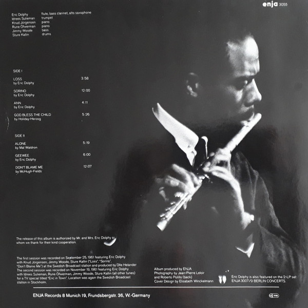 Eric Dolphy - Stockholm Sessions | Enja Records (3055) - 2