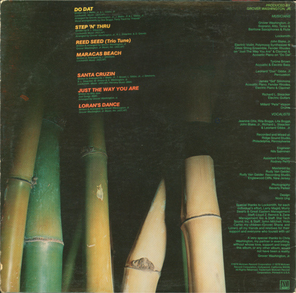 Grover Washington, Jr. - Reed Seed | Motown (M7-910R1) - 2