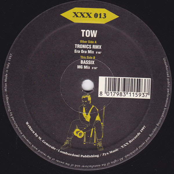Tow - Tronics (Remix) | XXX Records (XXX 013) - main Tow - Tronics (Remix) | XXX Records (XXX 013) - main
