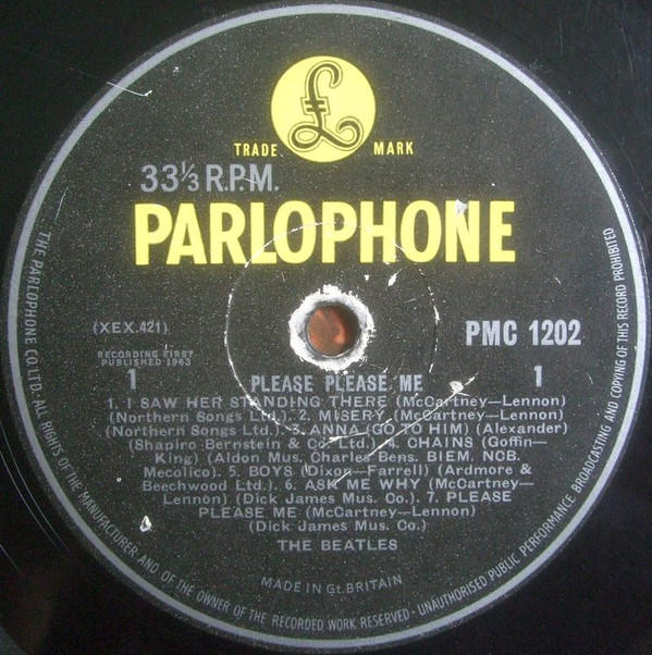 The Beatles - Please Please Me | Parlophone (PMC 1202) - 2