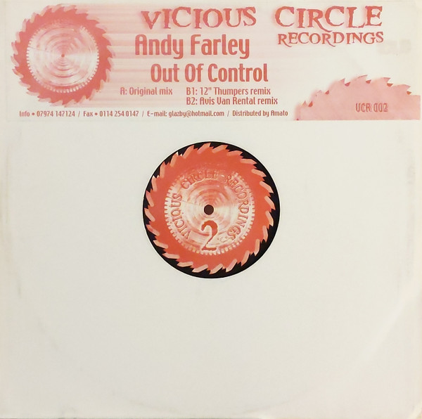 Andy Farley - Out Of Control | Vicious Circle Recordings (VCR002) - main