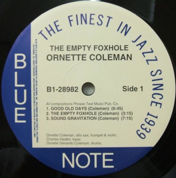 Ornette Coleman - The Empty Foxhole | Blue Note (B1-28982) - 4