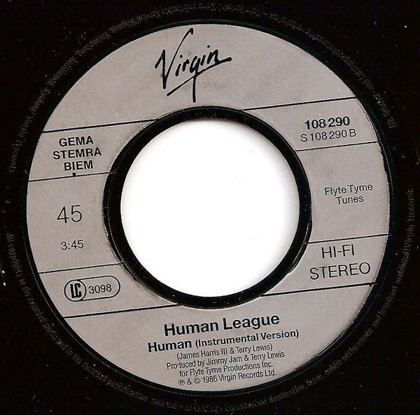 The Human League - Human | Virgin (108 290) - 4 The Human League - Human | Virgin (108 290) - 4