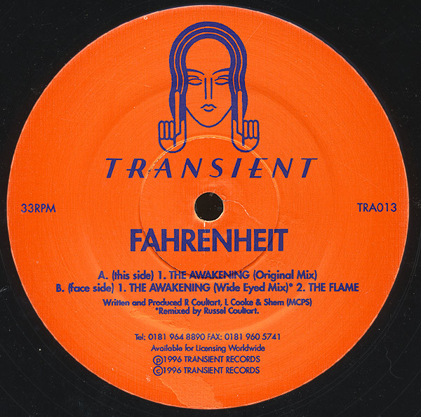 Fahrenheit - The Awakening | Transient Records (TRA013)