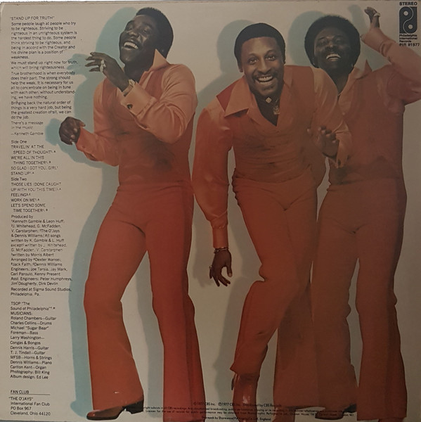 The O'Jays - Travelin' At The Speed Of Thought | Philadelphia International Records (PIR 81977) - 2