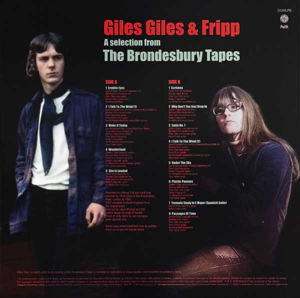 Giles, Giles And Fripp With Ian McDonald & Judy Dyble - A Selection From The Brondesbury Tapes | Discipline Global Mobile (DGMLP9) - 2