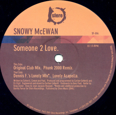 Snowy McEwan - Someone 2 Love | Sfere (SF-006)
