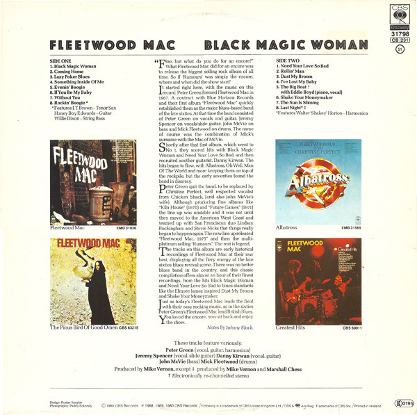 Fleetwood Mac - Black Magic Woman | Embassy (EMB 31798) - 2