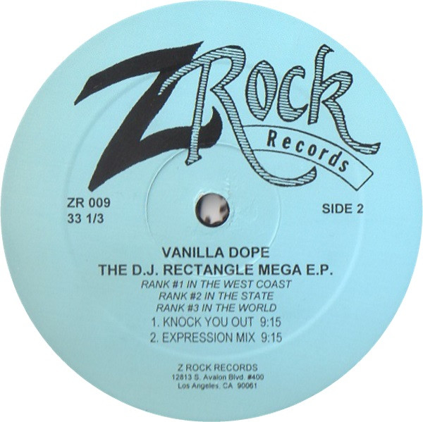 DJ Rectangle - Vanilla Dope (The D.J. Rectangle Mega E.P.) | Z Rock Records (ZR 009) - 2