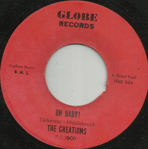 The Creations - Plenty Of Love | Globe Records (P.S. 1000) - 2