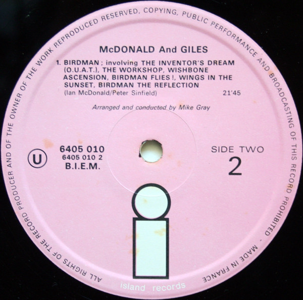 McDonald & Giles - McDonald And Giles | Island Records (6405 010) - 4