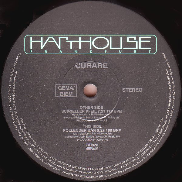 Curare - Schneller Pfeil | Harthouse (HH028)