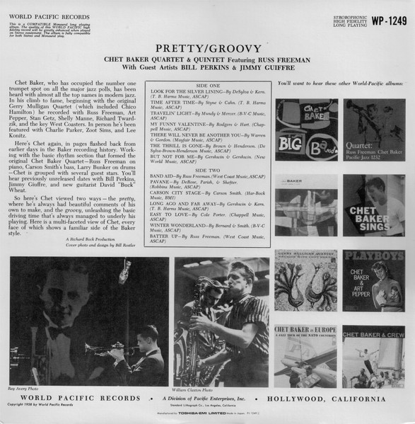 Chet Baker - Pretty/Groovy | World Pacific Records (PJ 1249) - 3