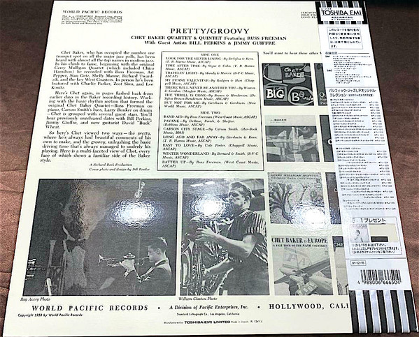 Chet Baker - Pretty/Groovy | World Pacific Records (PJ 1249) - 4