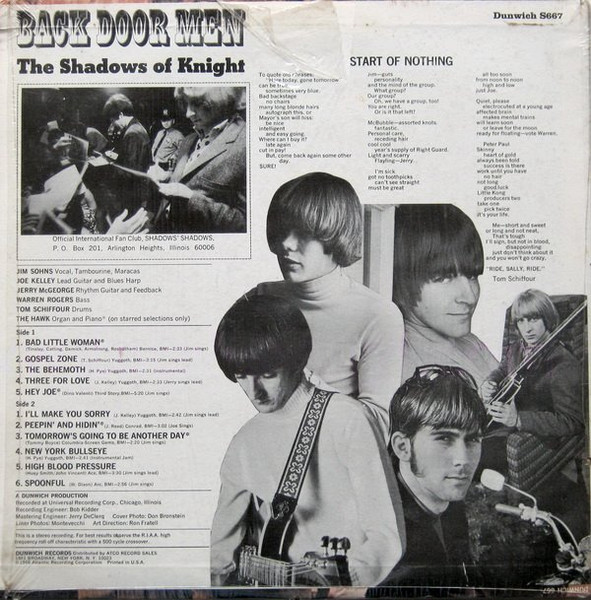 The Shadows Of Knight - Back Door Men | Dunwich (S 667) - 2