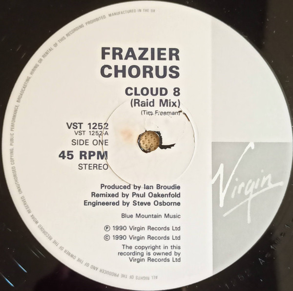 Frazier Chorus - Cloud 8 - The Paul Oakenfold Remixes | Virgin (VST 1252) - 3