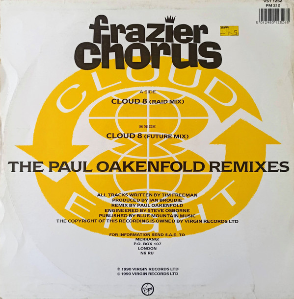 Frazier Chorus - Cloud 8 - The Paul Oakenfold Remixes | Virgin (VST 1252) - 2
