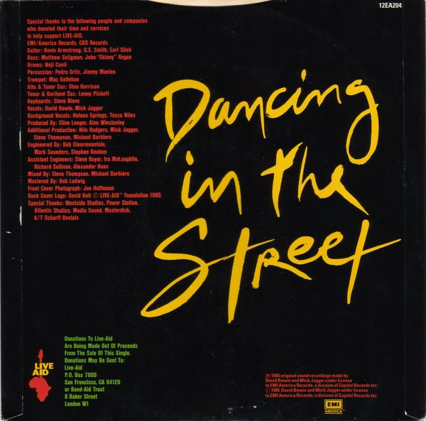 David Bowie And Mick Jagger - Dancing In The Street | EMI America (12EA 204) David Bowie And Mick Jagger - Dancing In The Street | EMI America (12EA 204)
