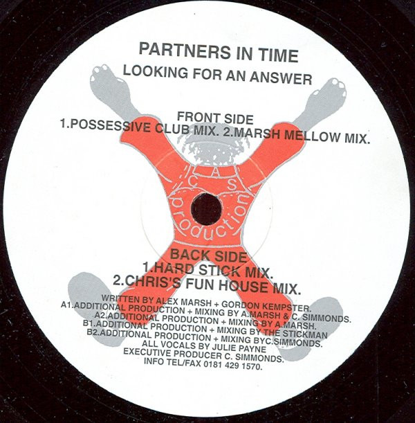 Partners In Time - Looking For An Answer | Cross Section Records (CS 107) - main