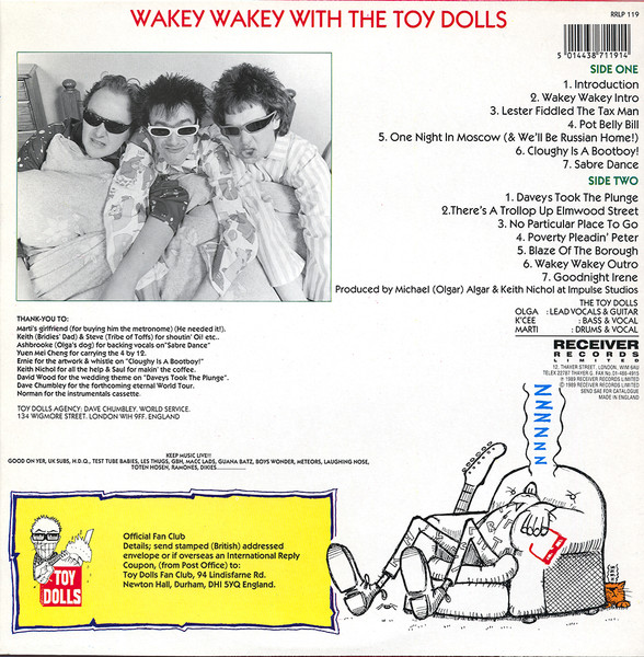 Toy Dolls - Wakey Wakey! | Receiver Records Limited (RRLP 119) - 2