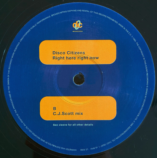 Disco Citizens - Right Here Right Now | Deconstruction (74321 29387 1) - 4