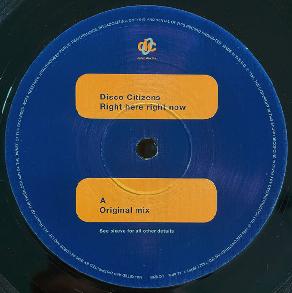 Disco Citizens - Right Here Right Now | Deconstruction (74321 29387 1) - 3