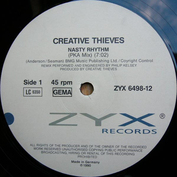 Creative Thieves - Nasty Rhythm | ZYX Records (ZYX 6498-12) - 2
