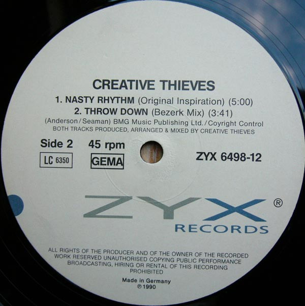 Creative Thieves - Nasty Rhythm | ZYX Records (ZYX 6498-12) - 3