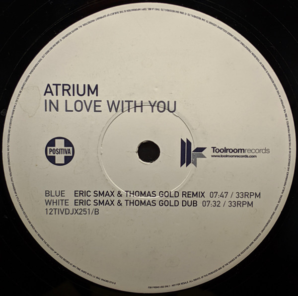 Atrium - In Love With You | Positiva (12TIVDJX251)