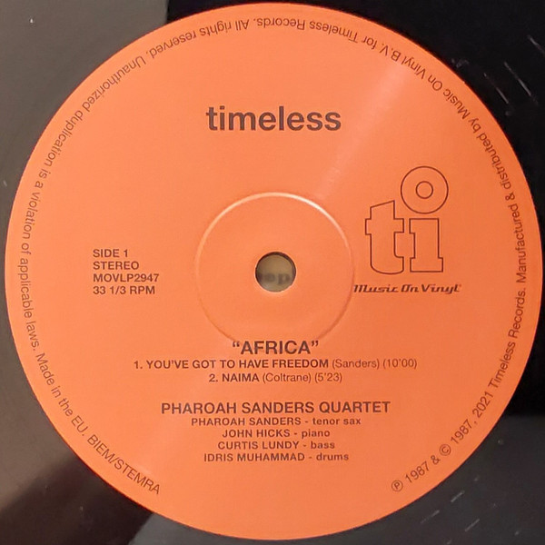 Pharoah Sanders / John Hicks / Curtis Lundy / Idris Muhammad - Africa | Music On Vinyl (MOVLP2947) - 4