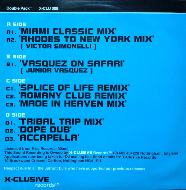 Groove Box Featuring Evelyn Thomas - One World | X-Clusive Records (X-CLU 009) - 2