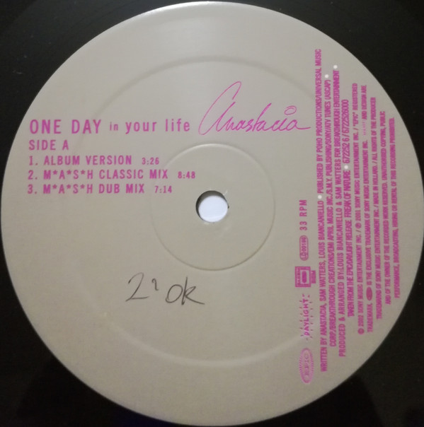 Anastacia - One Day In Your Life | Epic (EPC 672252 6) - 3 Anastacia - One Day In Your Life | Epic (EPC 672252 6) - 3