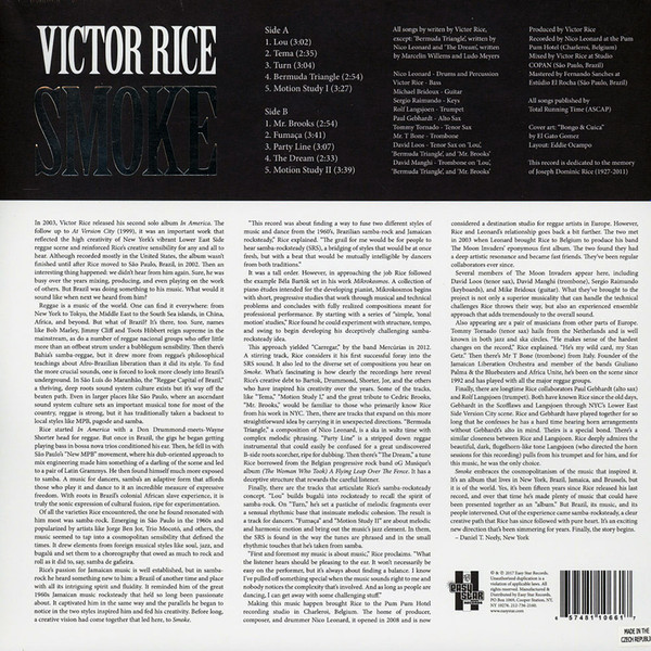 Victor Rice - Smoke | Easy Star Records (ES-1066) - 2