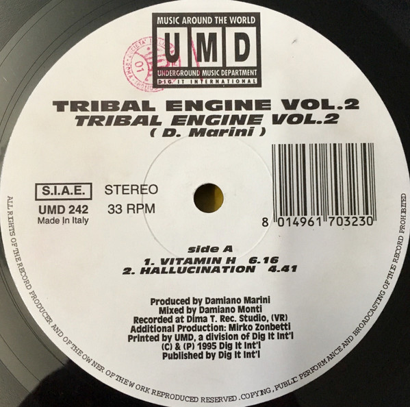 Damiano Marini - Tribal Engine Vol.2 | Underground Music Department (UMD) (UMD 242)