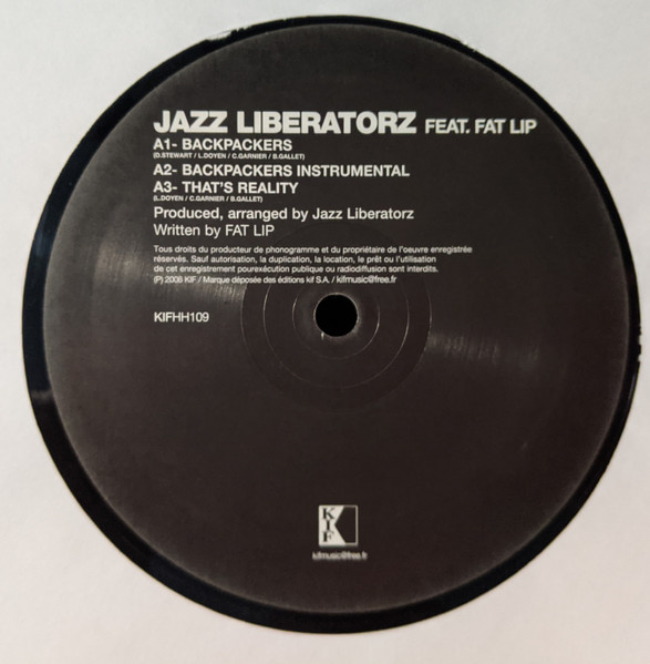 Jazz Liberatorz Featuring Fat Lip - Backpackers | Kif Recordings (KIFHH109) - 3
