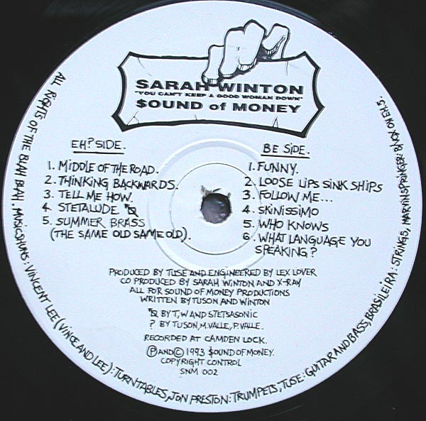 Sarah Winton - You Can't Keep A Good Woman Down | Sound Of Money (SNM 002) - 3