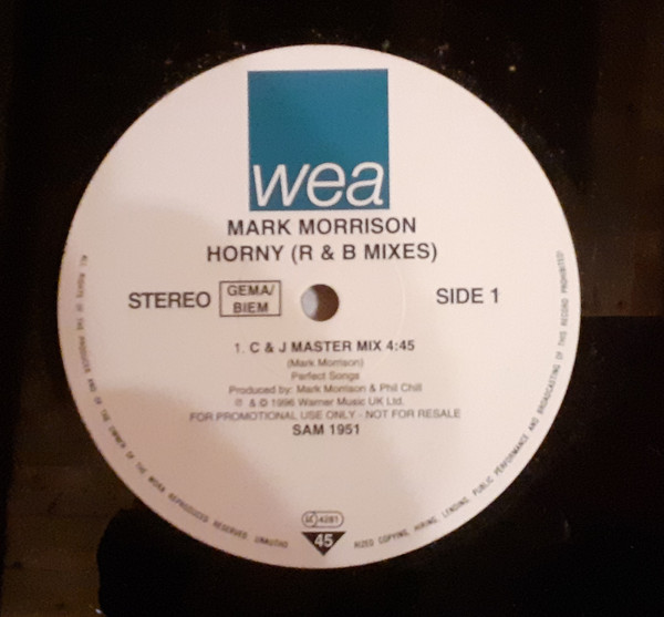 Mark Morrison - Horny (R & B Mixes) | WEA (SAM 1951) Mark Morrison - Horny (R & B Mixes) | WEA (SAM 1951)