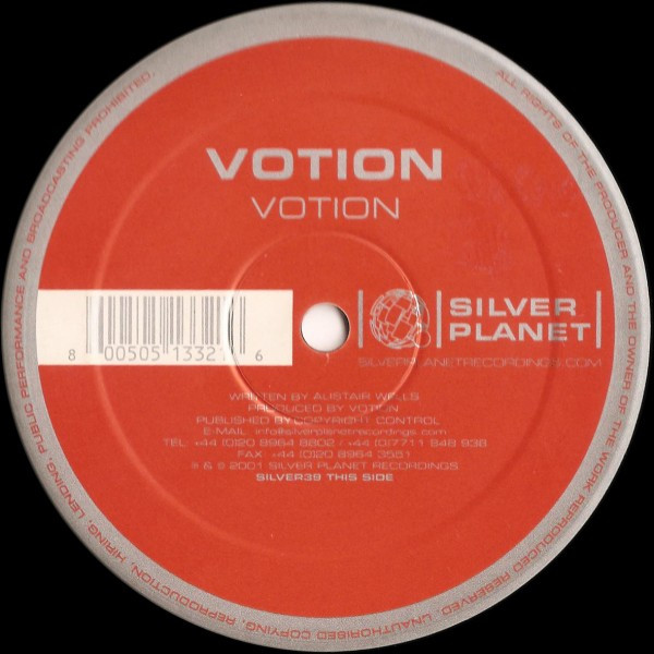 Votion - Votion / Strider | Silver Planet Recordings (SILVER39)
