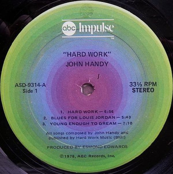 John Handy - Hard Work | ABC Impulse! (ASD-9314) - 3 John Handy - Hard Work | ABC Impulse! (ASD-9314) - 3