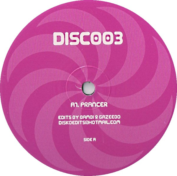 Bambi & Gazeebo - Prancer | Disco Edits (US) (DISC-003)