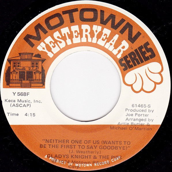 Gladys Knight And The Pips - Make Me The Woman That You Go Home To / Neither One Of Us (Wants To Be The First To Say Goodbye) | Motown (Y 568F) - 2 Gladys Knight And The Pips - Make Me The Woman That You Go Home To / Neither One Of Us (Wants To Be The First To Say Goodbye) | Motown (Y 568F) - 2