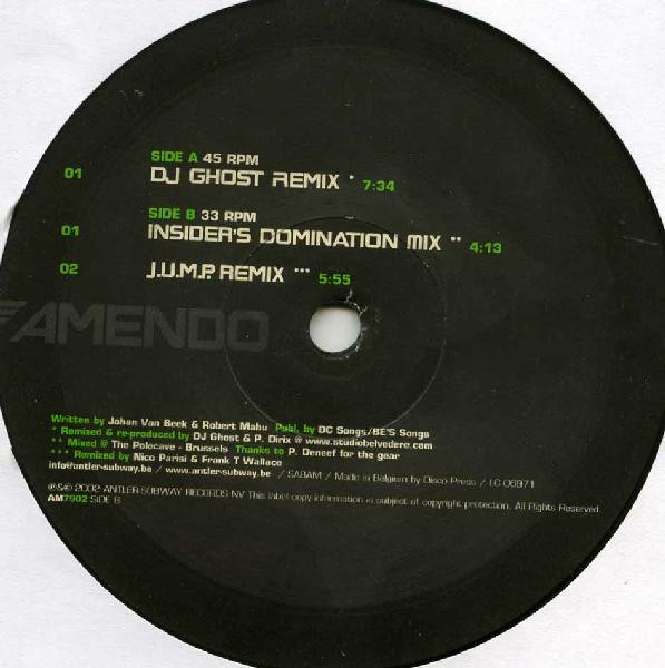 Human Resource - Dominator (2002 Remixes) | Amendo (AM7902)