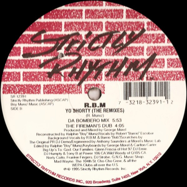 Ralphie "Boy" Muniz - Yo Shorty (The Remixes) | Strictly Rhythm (SR 12391) - 2 Ralphie "Boy" Muniz - Yo Shorty (The Remixes) | Strictly Rhythm (SR 12391) - 2