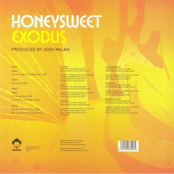 Honeysweet - Exodus | Vega Records (VR216) - 2