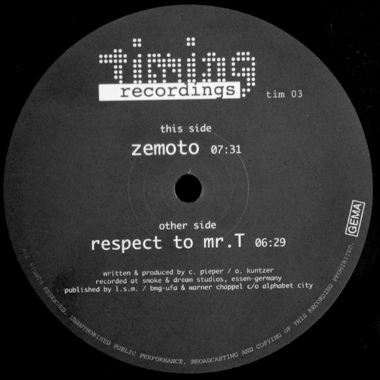 The Bleachers - Zemoto | Timing Recordings (TIM003) - 4