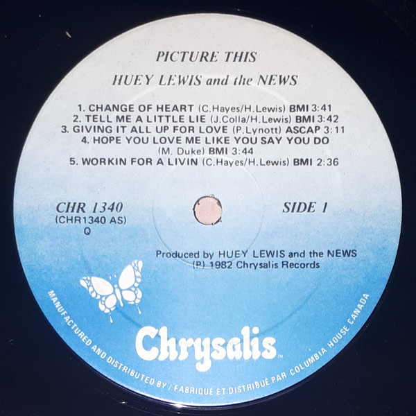 Huey Lewis & The News - Picture This [Vinyl] | Chrysalis (CHR 1340) - 3