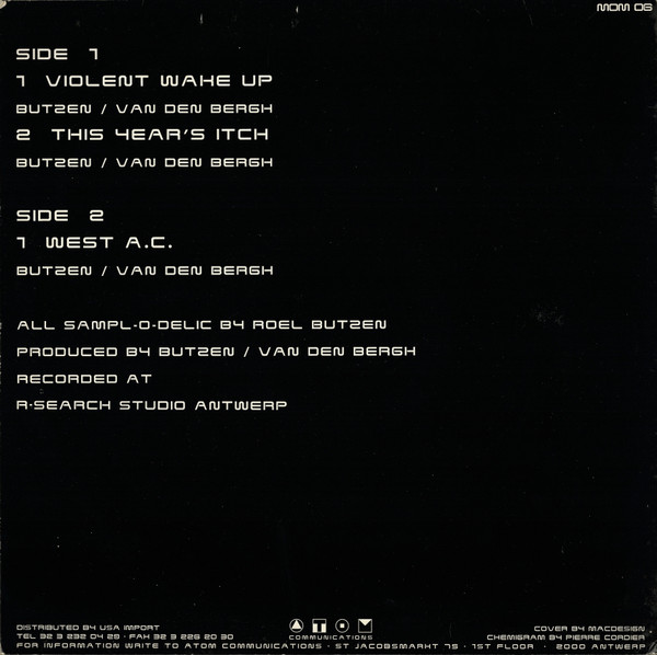 Roel Butzen - Violent Wake Up | Atom Records (MOM 06) - 2