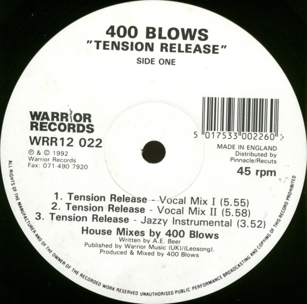 400 Blows - Tension Release | Warrior Records (WRR12 022) - 2 400 Blows - Tension Release | Warrior Records (WRR12 022) - 2