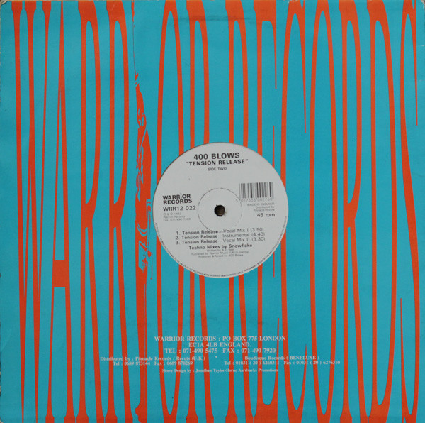 400 Blows - Tension Release | Warrior Records (WRR12 022) - 4 400 Blows - Tension Release | Warrior Records (WRR12 022) - 4