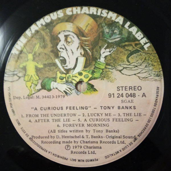 Tony Banks - A Curious Feeling | Charisma (9124 048) - 3